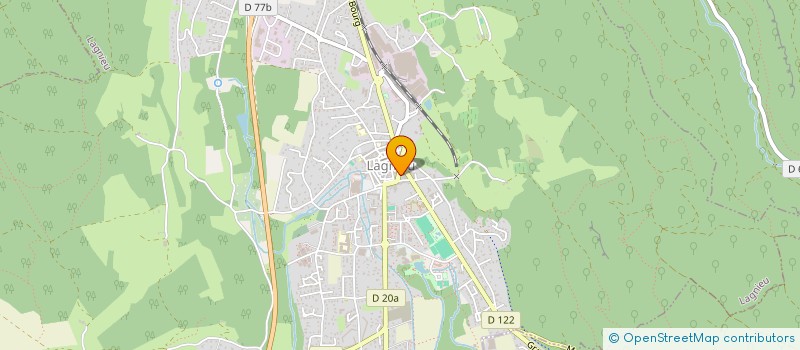 localisation de l'entreprise AGAPANTHE à LAGNIEU
