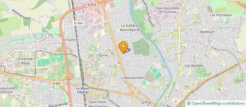 localisation de l'entreprise AGAPANTHE à LE MANS