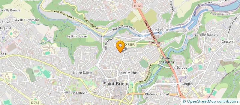 localisation de l'entreprise AGAPANTHE à SAINT-BRIEUC