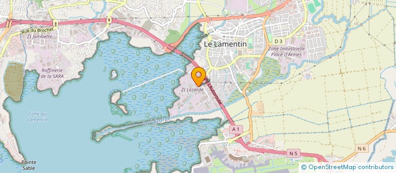 localisation de l'entreprise AGAPANTHE  LE LAMENTIN