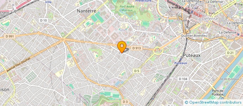 localisation de l'entreprise AGAPANTHE  NANTERRE