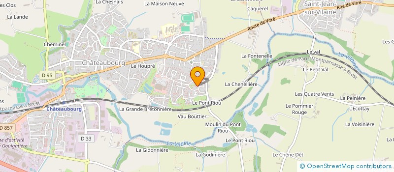 localisation de l'entreprise AGAPANTHE à CHATEAUBOURG
