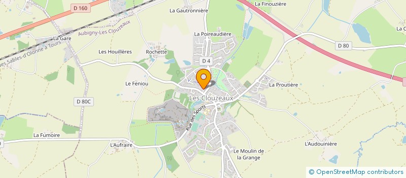 localisation de l'entreprise AGAPANTHE à AUBIGNY-LES CLOUZEAUX