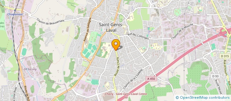 localisation de l'entreprise AGAPE à SAINT-GENIS-LAVAL