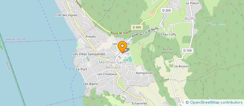 localisation de l'entreprise AGAPE  MENTHON-SAINT-BERNARD
