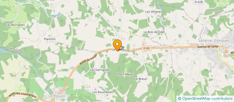 localisation de l'entreprise AGAPE  SAINT CREPIN ET CARLUCET