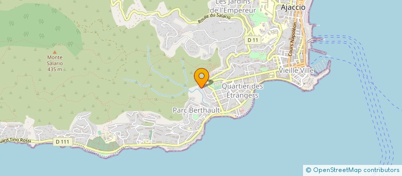 localisation de l'entreprise AGAPE à AJACCIO