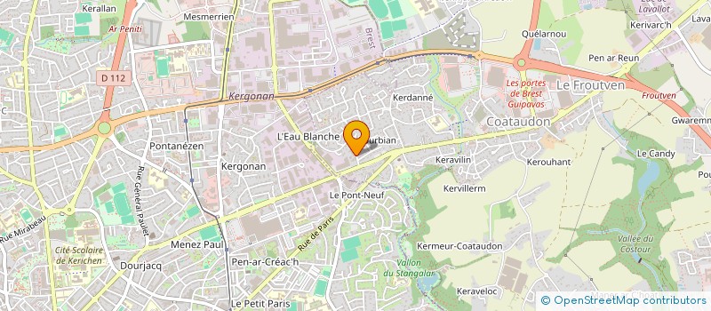 localisation de l'entreprise AGAPE  GUIPAVAS