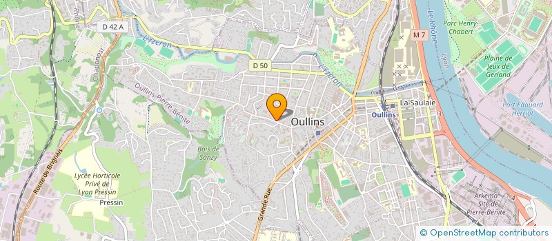 localisation de l'entreprise AGAPE  OULLINS-PIERRE-BENITE