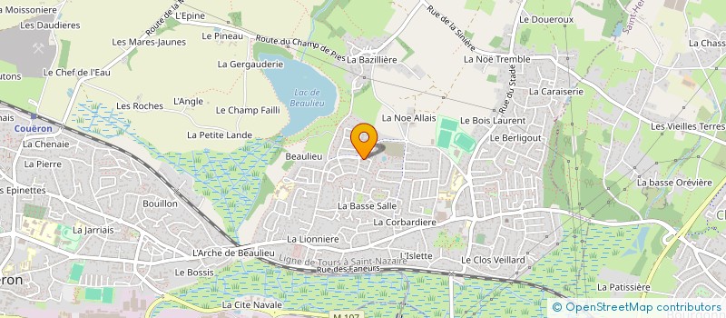 localisation de l'entreprise AGAPE à COUERON