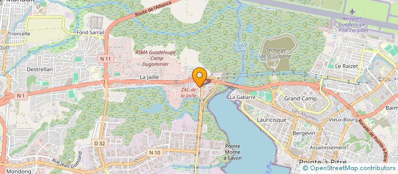 localisation de l'entreprise AGAPE  BAIE-MAHAULT