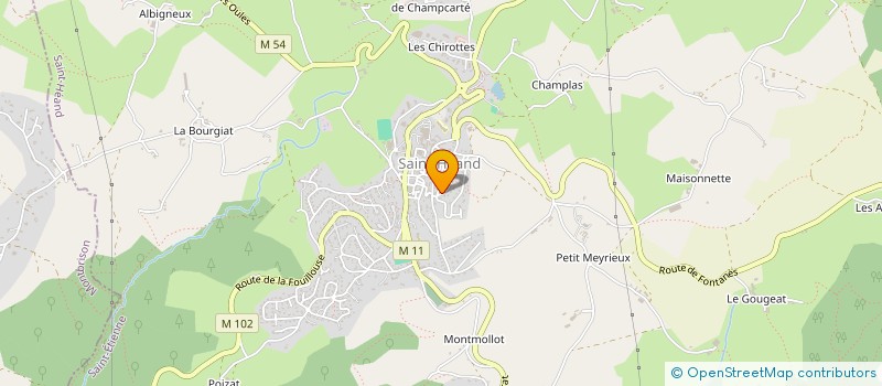 localisation de l'entreprise AGAPE  SAINT-HEAND