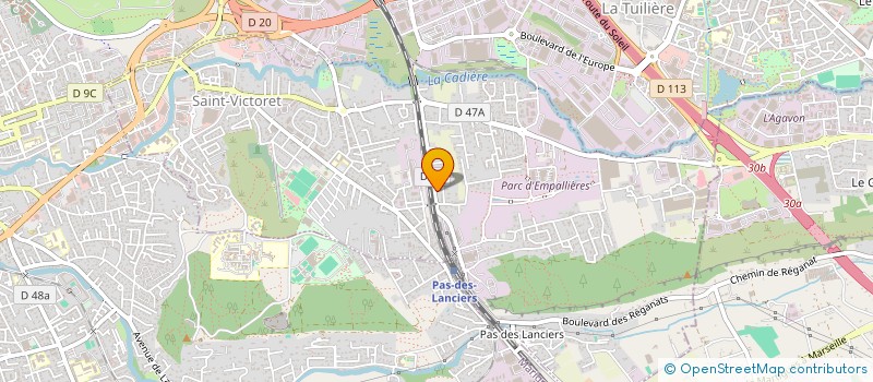 localisation de l'entreprise AGAPE  SAINT-VICTORET