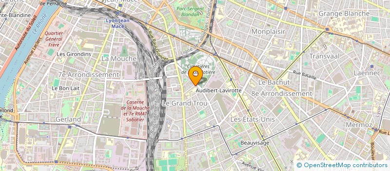 localisation de l'entreprise AGAPE  LYON 8EME