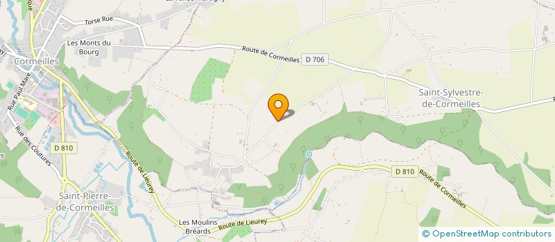 localisation de l'entreprise AGAPE SARL à SAINT-SYLVESTRE-DE-CORMEILLES