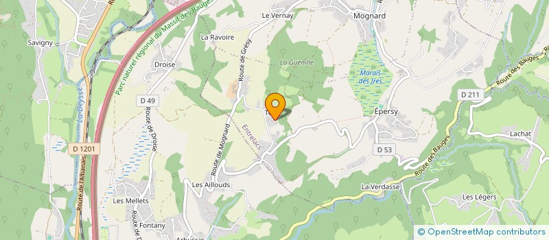 localisation de l'entreprise AGAPI IMMO  ENTRELACS