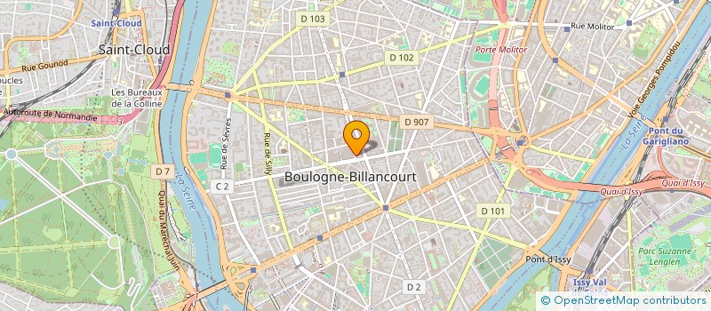 localisation de l'entreprise AGAQUE  BOULOGNE-BILLANCOURT
