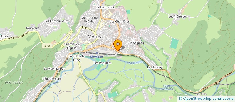 localisation de l'entreprise AGAR SUSHI à MORTEAU