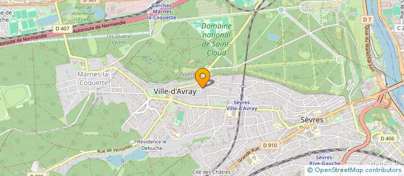 localisation de l'entreprise AGARAT 2  VILLE-D'AVRAY