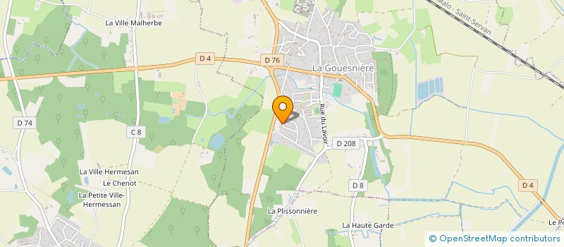 localisation de l'entreprise AGARET  LA GOUESNIERE