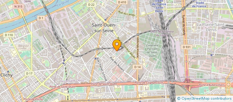 localisation de l'entreprise AGARIK SAS à SAINT-OUEN-SUR-SEINE