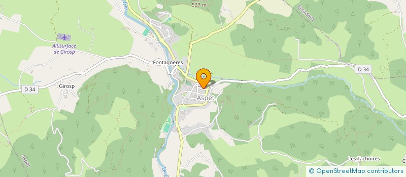 localisation de l'entreprise AGARTHA à ASPET