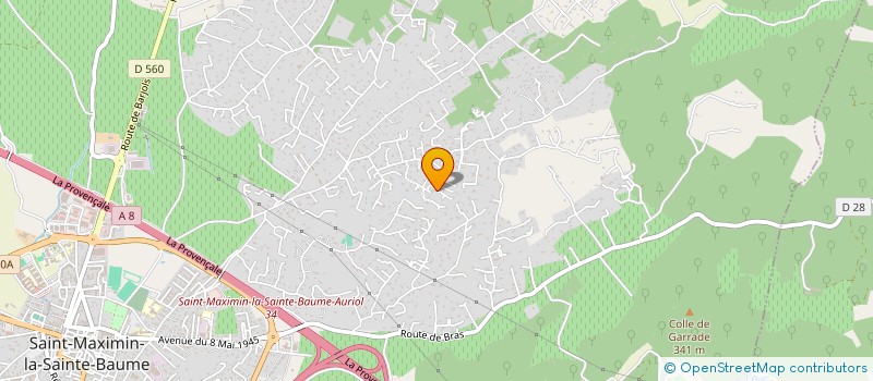 localisation de l'entreprise AGARTHA ENVIRONNEMENT à SAINT-MAXIMIN-LA-SAINTE-BAUME