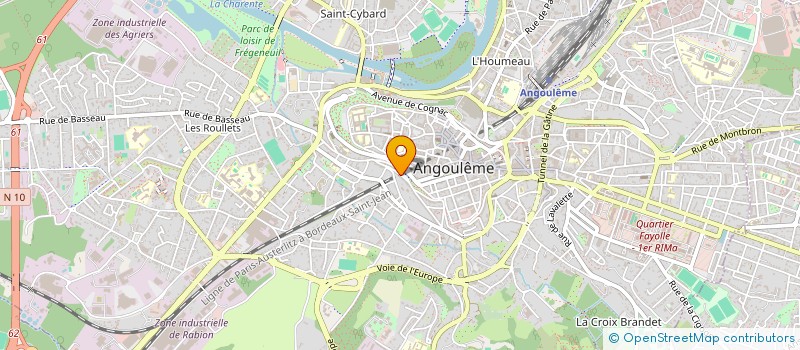 localisation de l'entreprise AGAT à ANGOULEME