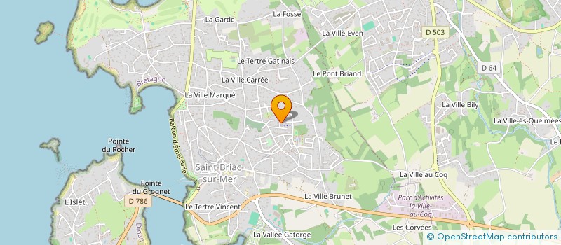 localisation de l'entreprise AGAT' ARTS  SAINT-BRIAC-SUR-MER