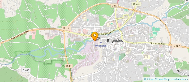 localisation de l'entreprise AGAT FOURNITURES  BRIGNOLES