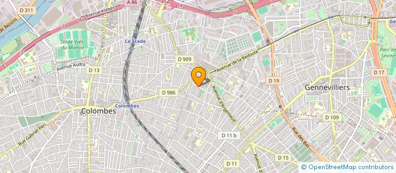 localisation de l'entreprise AGATB à BOIS-COLOMBES