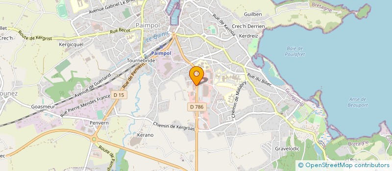 localisation de l'entreprise AGATE à PAIMPOL