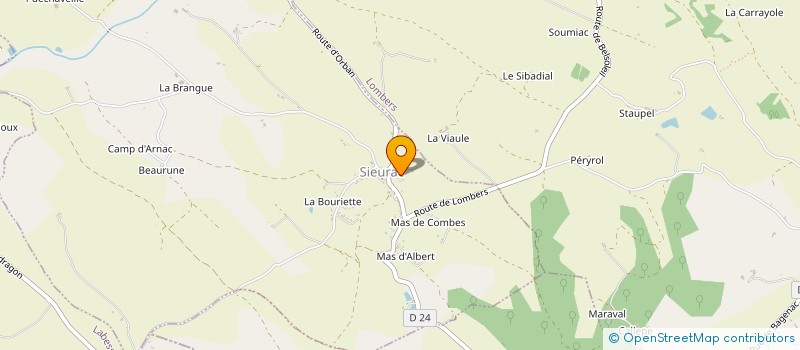 localisation de l'entreprise AGATE  SIEURAC