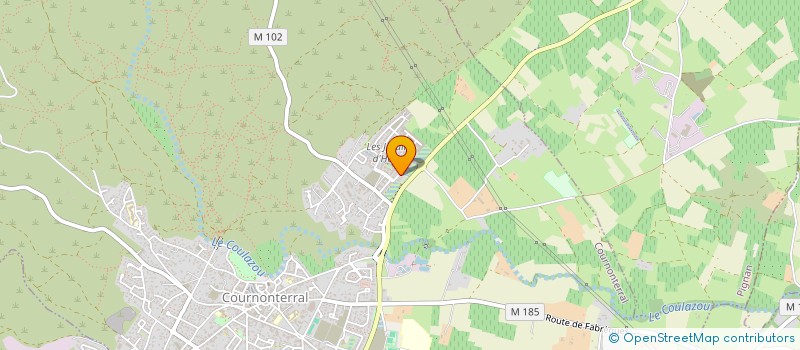 localisation de l'entreprise AGATE  COURNONTERRAL