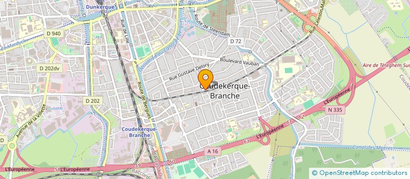 localisation de l'entreprise AGATE  COUDEKERQUE-BRANCHE