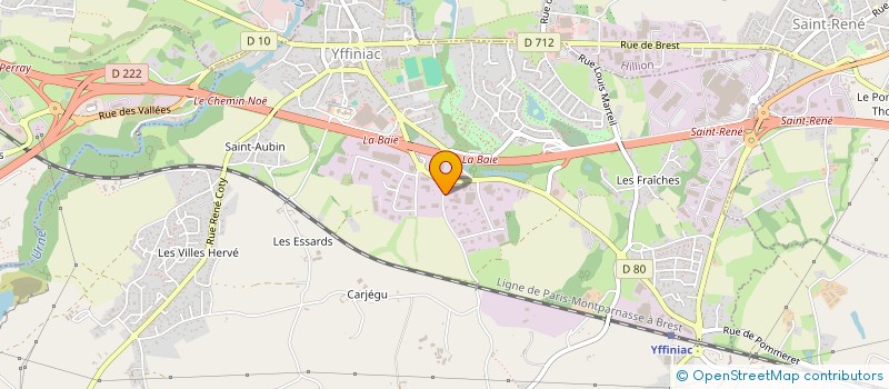 localisation de l'entreprise AGATE  YFFINIAC