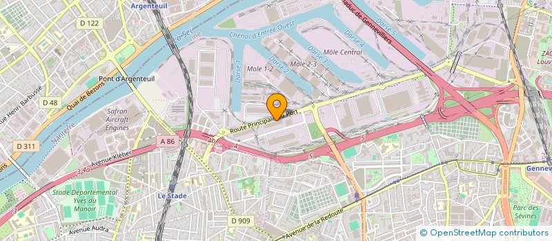localisation de l'entreprise AGATE SYSTEMES à GENNEVILLIERS