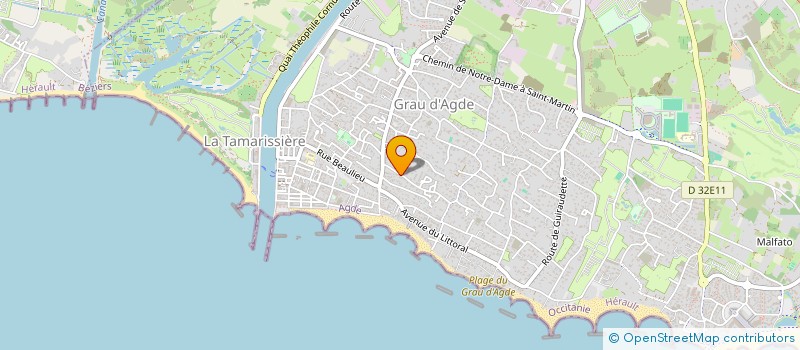 localisation de l'entreprise AGATH PISCINE  AGDE