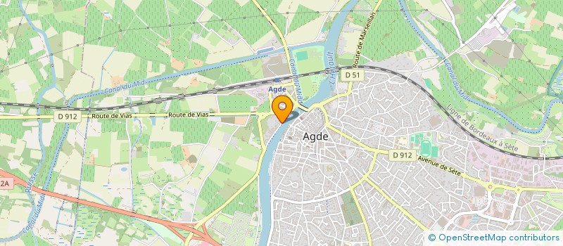 localisation de l'entreprise AGATH'SDANSE  AGDE