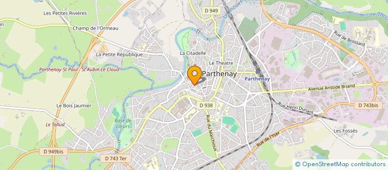 localisation de l'entreprise AGATHE à PARTHENAY
