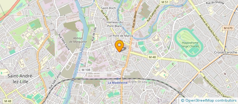 localisation de l'entreprise AGATHE à MARCQ-EN-BARŒUL