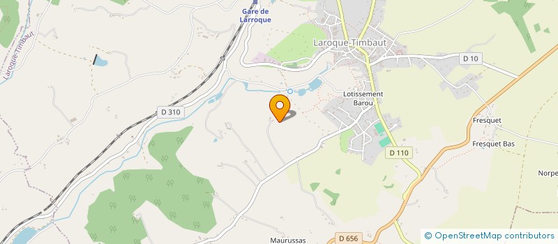 localisation de l'entreprise AGATHE  LAROQUE-TIMBAUT