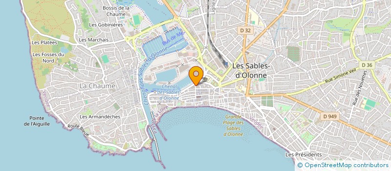 localisation de l'entreprise AGATHE ET PIERRE 2 à LES SABLES D'OLONNE