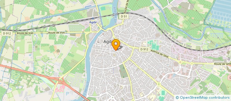 localisation de l'entreprise AGATHE FITNESS à AGDE