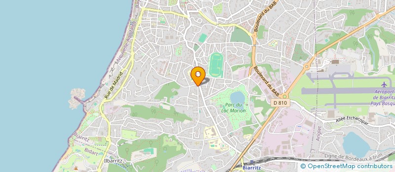 localisation de l'entreprise AGATHE INVESTISSEMENTS à BIARRITZ