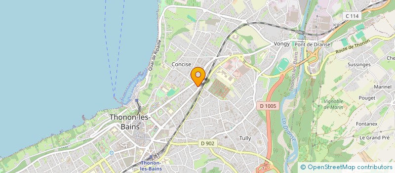 localisation de l'entreprise AGATHEA  THONON-LES-BAINS