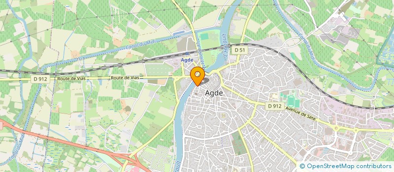localisation de l'entreprise AGATHEA PUB à AGDE