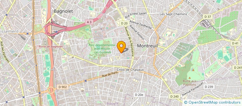localisation de l'entreprise AGATHELI  MONTREUIL