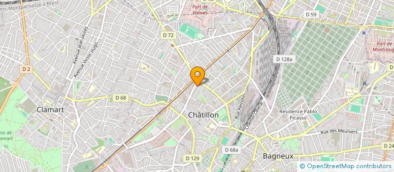 localisation de l'entreprise AGATOS CONSULTING  CHATILLON