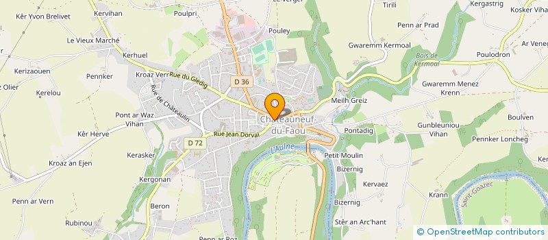 localisation de l'entreprise AGAWA à CHATEAUNEUF-DU-FAOU